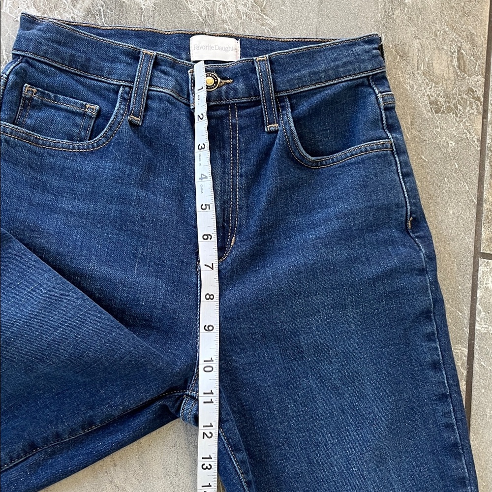 Favorite Daughter The Valentina Shortie Super High Rise Boot Jeans, Woodside - Picture 14 of 14